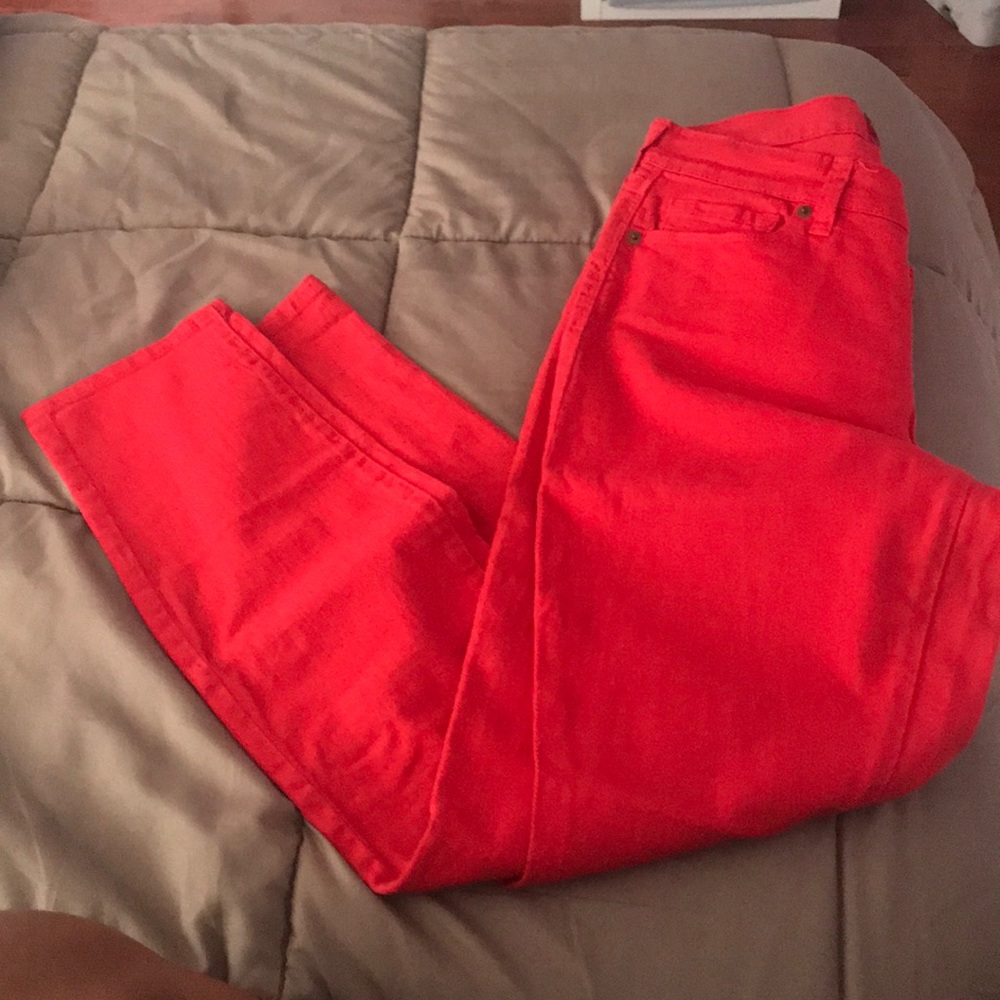 Lucky Brand Red Skinny Jeans